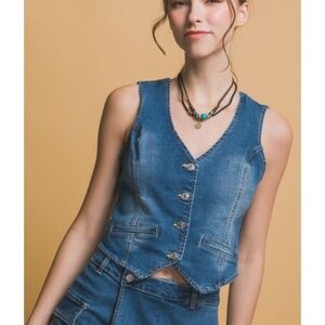 Denim vest